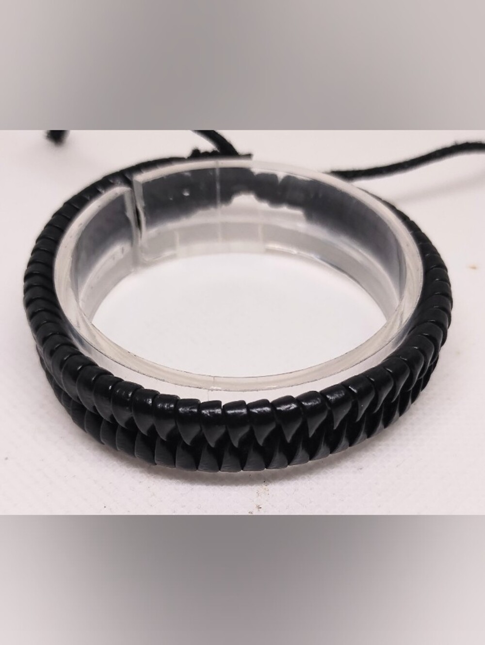 Men's Bracelet Leather‎ Braided Black Jewelry New G20